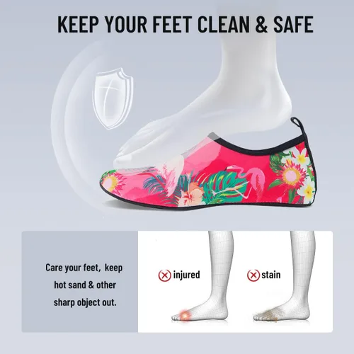 Vista 5 de Zapatos de agua, zapatos descalzos para hombre y mujer, para playa, piscina, secado rápido, para deportes acuáticos, yoga