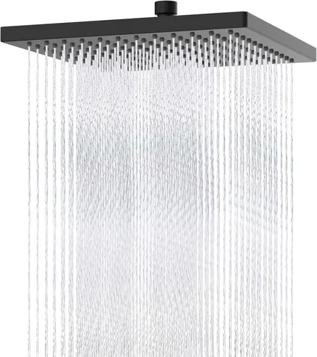 Vista 14 de Hibbent Cabezal de ducha filtrado de metal, cabezal de ducha de lluvia de alta presión de 6 pulgadas, filtro de ducha de 20 etapas para suavizador