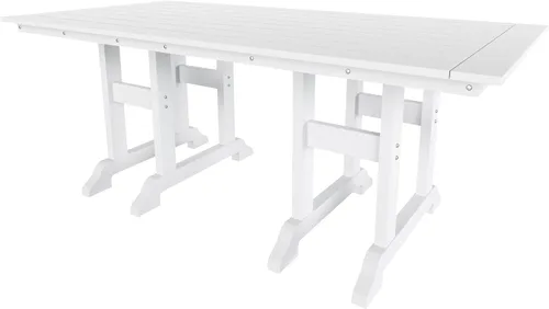 Vista 34 de Muebles Mesa de Comedor Rectangular Adirondack de 37 Pulgadas de Ancho x 71 Pulgadas de Largo, Resistente a los Rayos UV y a la Decoloración para su