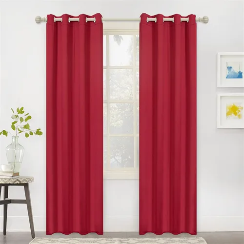 Vista 15 de MYSKY HOME Cortinas opacas de 80 pulgadas de largo para sala de estar, cortinas grises para dormitorio, cortinas con aislamiento térmico gris