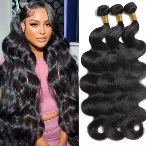 Vista 11 de 3 manojos de cabello humano 12A, ondulado, 100% sin procesar, cabello humano virgen brasileño de tejido rápido (14, 16, 18 pulgadas)