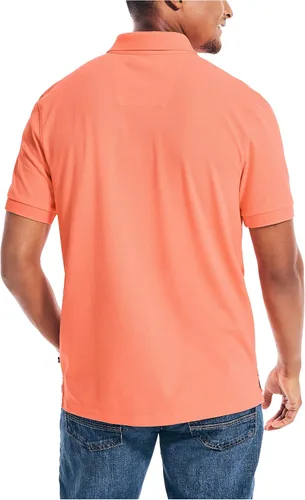 Vista 3 de Nautica Polo piqué de algodón elástico sólido para hombre