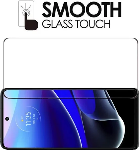 Vista 6 de Protector de pantalla de cobertura completa para Moto G Stylus 5G 2022, [2 piezas], protector de pantalla de vidrio templado de seda negra dureza 9H
