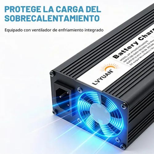 Vista 9 de LVYUAN Cargador de batería LiFePO4 de 12V 20A con certificación UL