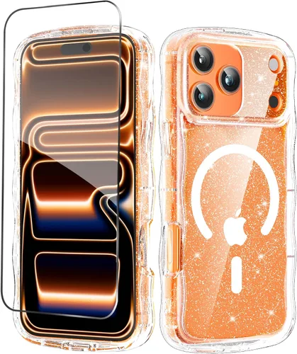 Vista 56 de MIODIK Compatible con Funda para iPhone Air, [Compatible con Magsafe] con Protector de Pantalla y Protección de Cámara Mejorada, Funda Protectora