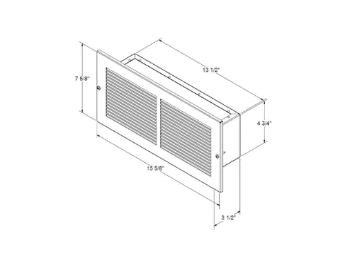 Vista 3 de Productos de grado profesional WS1 fijar el seguro, oculto de pared como Air ventilación en la llanura Vista, joyas, objetos de valor, dinero