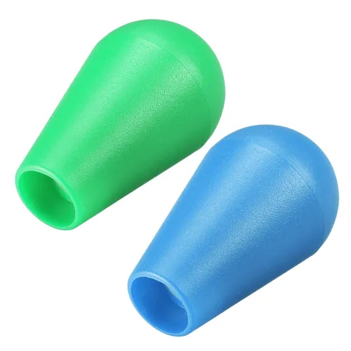 Vista 3 de uxcell Ellipse Oval Joystick Head Rocker Ball Top Handle Arcade Game DIY Parts Replacement Green Blue 2Pcs