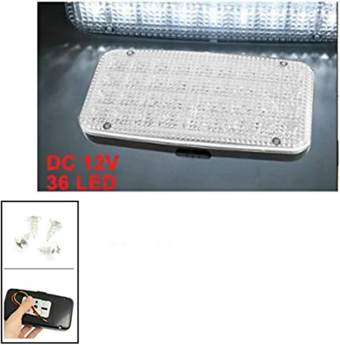 Vista 4 de 36 LED Lámpara para techo interior de camioneta Pick Up, coche, vehículo, cúpula de techo, blanco