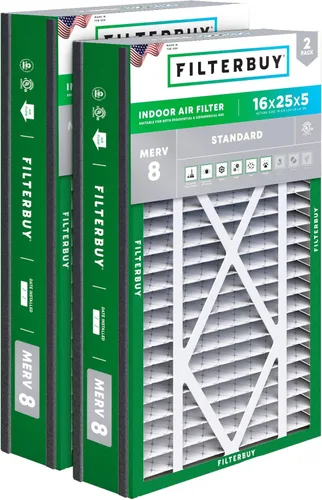 Vista 41 de Filterbuy 10x17x2 Filtro de aire MERV 8 Defensa Esencial contra el Polvo y las Alergias (2 unidades), Filtros exteriores plegados electrostáticos