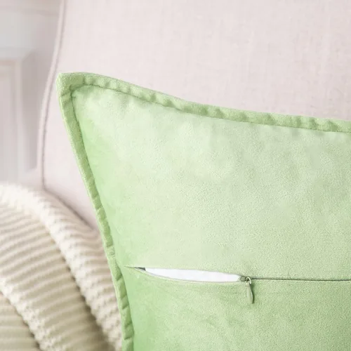 Vista 3 de MADIZZ Juego de 2 fundas de almohada decorativas de terciopelo súper suave con borlas, estilo de lujo, funda de almohada para sofá y dormitorio
