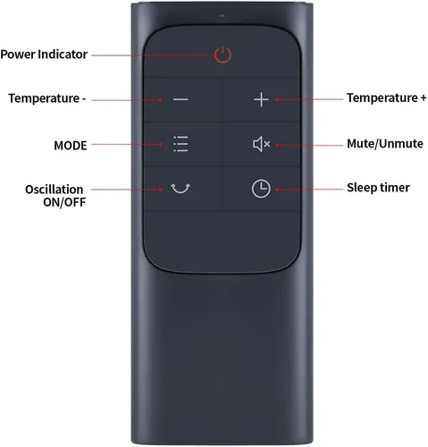 Vista 6 de Nuevo control remoto reemplazado para ventilador de torre Dreo DR-HTF002S DR-HTF001(S) DR-HTF004S DR-HTF005 DR-HTF007(S) DR-HTF008(S) DR-HTF009 (S)