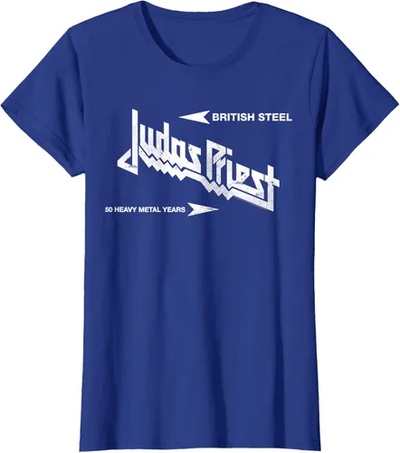 Vista 31 de Judas Priest Camiseta British Steel Negro