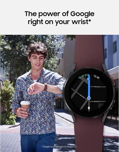 Vista 8 de SAMSUNG Galaxy Watch 4 Smartwatch de 44mm con Monitor Tracker de ECG para Salud, Fitness, Running, Ciclos de Sueño, GPS, Detección de Caídas