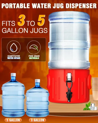 Vista 7 de Dispensador de bebidas aislado de 2 galones, dispensador de bebidas frías y calientes con interior de acero inoxidable 304 y boquilla, dispensador