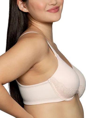 Vista 2 de Vanity Fair Women's Full Figure Beauty Back Smoothing Bra with Lace, 4-Way Stretch Fabric, Lightly Lined Cups up to DD