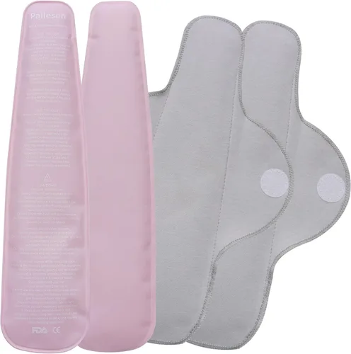 Vista 6 de Pallesen Paquetes de hielo perineales reutilizables, almohadilla de enfriamiento perineal, paquetes fríos posparto, paquete frío y caliente