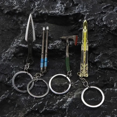 Vista 6 de Heirloom Heirloom de metal Heirloom Lifeline Heirloom Bloodhound Raven Bite Mini llavero de metal colgante mochila colgante regalo para jugadores