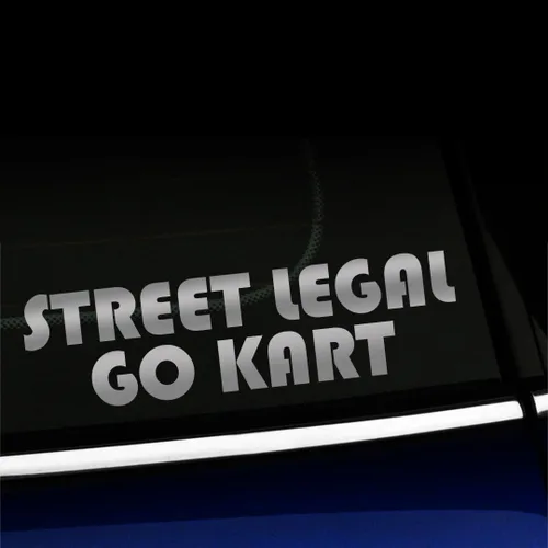 Vista 8 de Street Legal Go Kart - Calcomanía de vinilo para Mini Cooper, color a elegir - [azul azul]