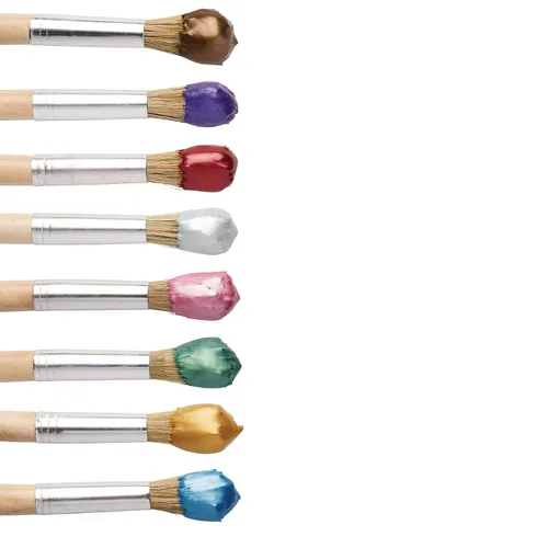 Vista 3 de Colorations Pinturas de Témpera en Gel Metálicas, 16 oz, 8 Colores, Pintura No Tóxica, Pintura para Manualidades, Pintura para Niños, Pintura