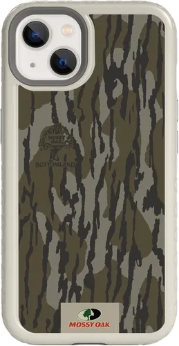 Vista 7 de cellhelmet Mossy Oak Agua Yellowfin Funda de doble capa en morado lila diseñada para iPhone 13 Pro Max a prueba de golpes y caídas, duradera