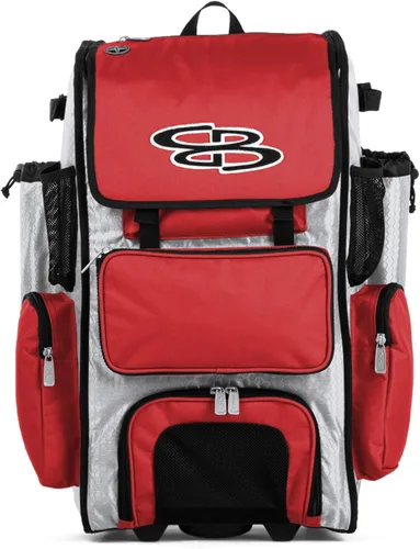 Vista 70 de Boombah Rolling Superpack - Bolsa para equipo de béisbol/sóftbol, varios colores, mango telescópico y capacidad para 4 murciélagos, versión