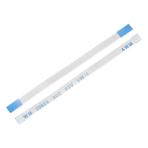 Vista 26 de uxcell Cable plano flexible, 5 pines de 0.020 in de paso de 1.181 in, FPC FFC, cable de cinta flexible para TV LCD, audio para automóvil