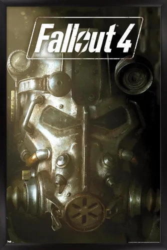 Vista 8 de Trends International Fallout 4 - Póster de pared de arte clave, 22.4 pulgadas de largo x 14.7 pulgadas, versión enmarcada en madera de granero