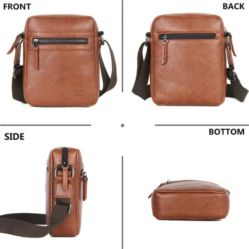 Vista 9 de SmallMedium Crossbody bag for men shoulder bag mens purse satchel leather messenger bag gift man