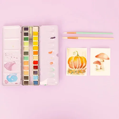 Vista 2 de Craftelier Paquete de 10 tarjetas de acuarela, papel prensado en frío FSC, calidad premium 300 GSM, tamaño 3 x 4 pulgadas (3.0 x 4.0 in), ideal