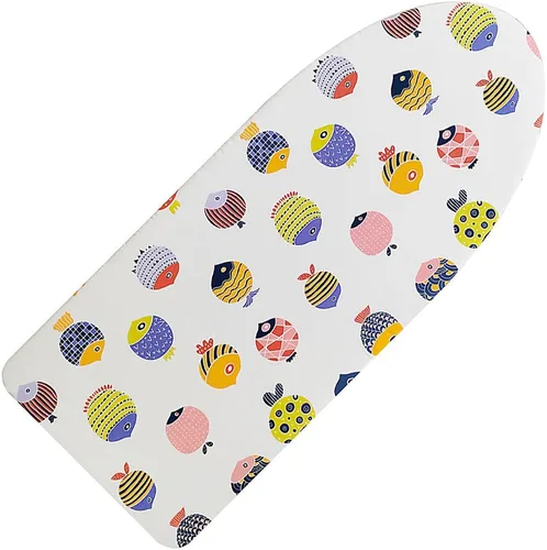 Vista 7 de Funda y almohadilla pequeña para tabla de planchar de 12 x 32 pulgadas, 3 pares de correas de cierre de , bordes elásticos, mini cubierta de algodón