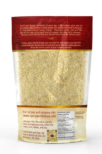 Vista 2 de Bulgur - Trigo molido fino #1, bolsa de 2 libras (32 onzas) Trigo búlgar cultivado en Estados Unidos para tabouleh 100% natural y puro Ideal