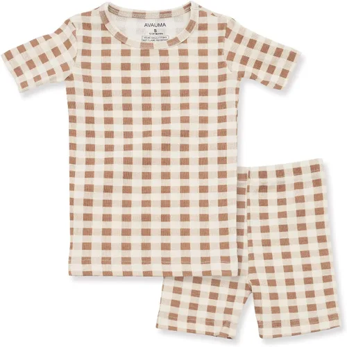 Vista 66 de AVAUMA Conjunto de pijama de algodón para bebés y niñas de 6 meses a 7 años