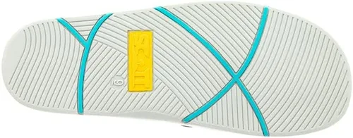 Vista 5 de Scott Hawaii Hanapa'a Reef - Pantuflas para caminar para hombre, correa de diseño de pez, parte inferior blanca impermeable que no deja marcas