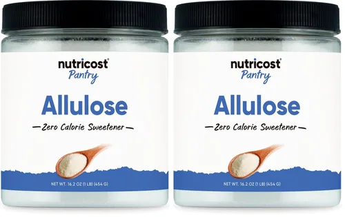 Vista 7 de Nutricost Edulcorante de alulosa (1 libra) - Azúcar KETO, 0 calorías, baja en carbohidratos, alternativa natural de azúcar, polvo cristalino
