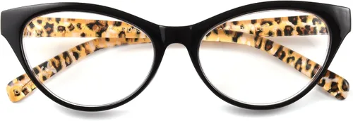 Vista 4 de Betsey Johnson womens Kai Glasses Blue Light Glasses, Cheetah, 40mm US
