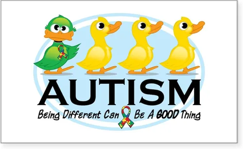 Vista 6 de CafePress Pegatina rectangular de alerta de autismo para parachoques