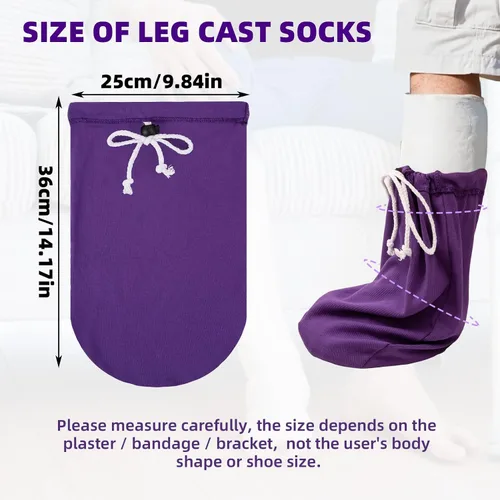 Vista 2 de 2 fundas para calcetines fundidos para pies, funda de pierna fundida debajo de la rodilla, funda de calcetín fundida, calcetines con cordón