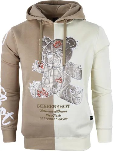 Vista 105 de SCREENSHOT Sudadera urbana de forro polar para hombre, diseño de dibujos animados de animación, parche bordado de gel