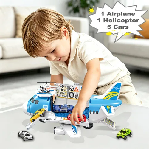 Vista 2 de Juguete de avión, juguetes de avión para niños de 3 años, avión para niños pequeños, juguetes para niños de 3 años en adelante, avión de juguete