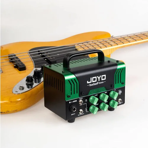 Vista 6 de JOYO - Preamplificador de tubo híbrido de cabeza de amplificador de graves de 50 W con 12AX7, compresor, ecualizador de 3 bandas, bucle FX