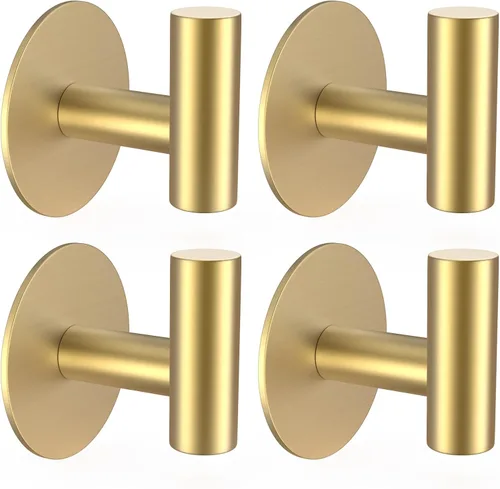 Vista 9 de HUFEEOH Ganchos adhesivos para toallas, ganchos de aluminio para toallas de baño, ganchos de pared para colgar, ganchos de pared adhesivos