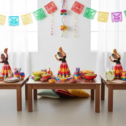 Vista 5 de Fun Express - Centro de mesa Bright Fiesta (3 piezas) para Cinco de Mayo - Decoración de fiesta - Decoración general - Centros de mesa - Cinco