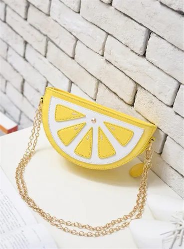 Vista 2 de Mini bolsa de hombro con forma de piña para mujer
