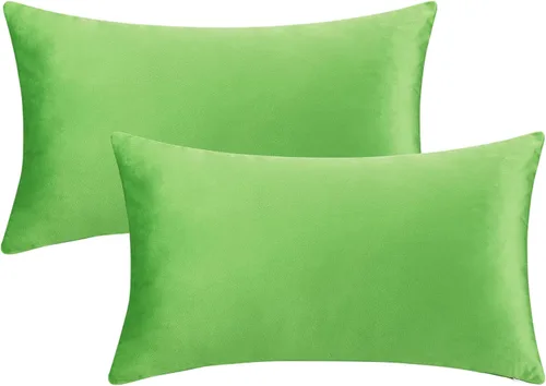 Vista 12 de uxcell Paquete de 2 fundas de almohada decorativas de terciopelo, fundas de almohada sólidas modernas para sofá o hogar, 16 x 16 pulgadas
