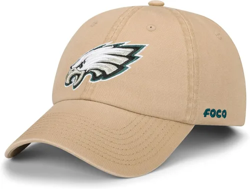 Vista 20 de FOCO NFL Mens NFL Team Logo Khaki Casual Hat Caps