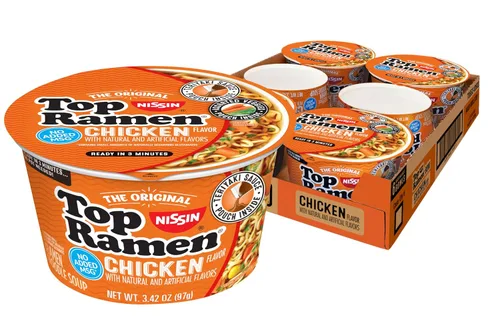 Vista 18 de Nissin Top Ramen - Sopa de fideos, salsa de soja, 3 onzas (paquete de 24)