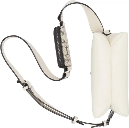 Vista 3 de Calvin Klein Chrome Organizational - Bolso cruzado con cremallera superior 2 en 1