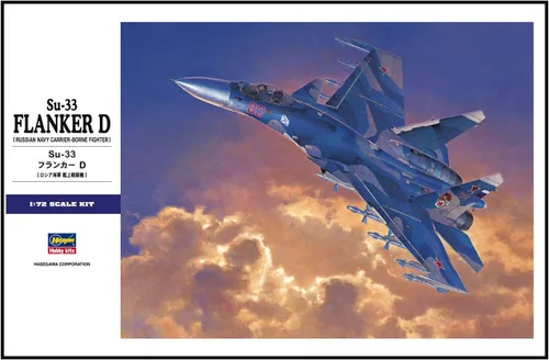 Vista 8 de Hasegawa 1:72 Escala SU-33 Flanker D Modelo Kit