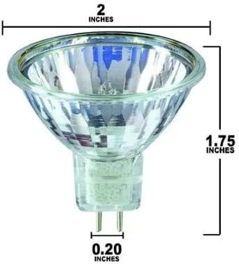 Vista 3 de MR16/FL - Flood - 12V - MR16 - Base de 2 pines GU5.3 - Foco con lente - MR16 (10 unidades)