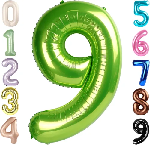 Vista 150 de Globos del números 0 de 40 pulgadas para formar los números 10, 20, 30, 40, 50, 60, 70, 80, 90, 100, para decoración de cumpleaños, bodas, eventos